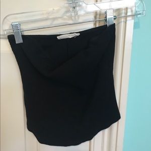 Black strapless top from American threads